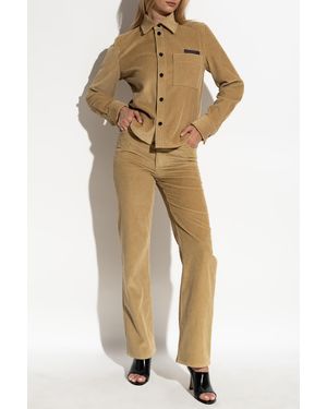 Bottega Veneta Corduroy Pants - Natural