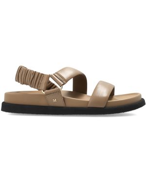 Max Mara Leather Sandals 'Macro' - Brown