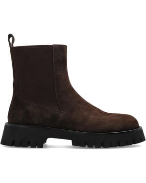 Furla Suede Ankle Boots 'Camden' - Black