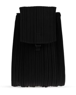 Pleats Please Issey Miyake Pleated Backpack - Black