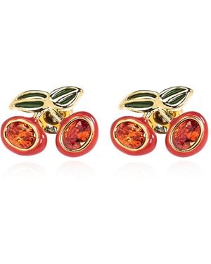 COACH Cherry Motif Earrings - Red