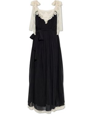 Zimmermann Dress With Lace Inserts - Black