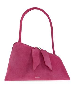 The Attico "Sunrise" Suede Bag - Pink