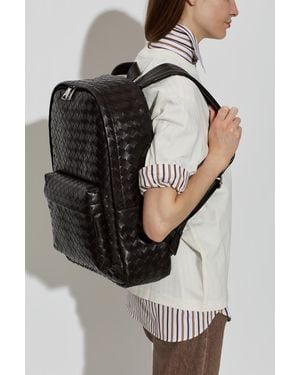 Bottega Veneta Leather Backpack - Brown