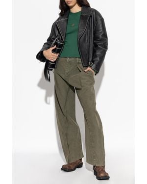 JW Anderson Pinch Seam Garment Dye Trousers in Natural | Lyst
