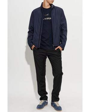 Paul & Shark Jacket With Logo - Blue