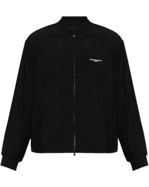 Emporio Armani Jacket With Logo - Black