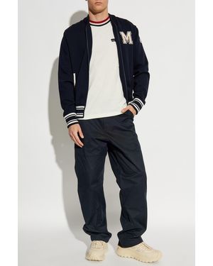 Moncler Jacket With Logo - Blue