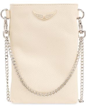 Zadig & Voltaire 'Rock' Phone Holder On Chain - Natural