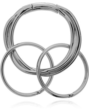 Jil Sander Brass Keychain - Metallic