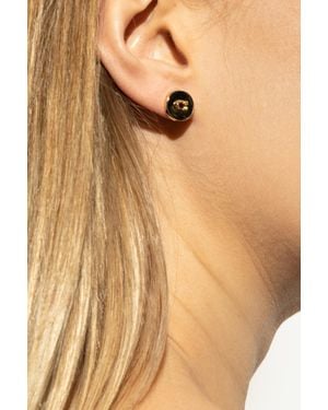 COACH Brass Earrings - Natural