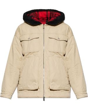 DSquared² Insulated Jacket With Hood - Natural