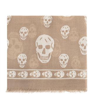 McQueen Wool Scarf - Natural