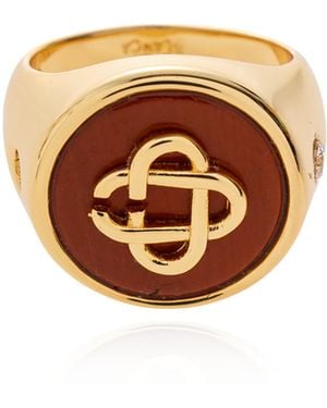 CASABLANCA Ring With Stone - White