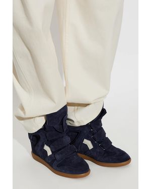 Isabel Marant Suede Wedge Shoes "Bekett Ring" - Blue