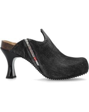 DIESEL Heeled Sandals D-Woodstock - Black