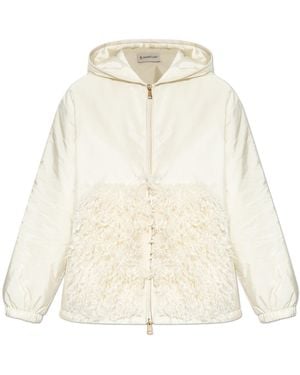 Moncler Jacket With Hood - Natural