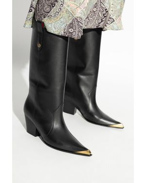 Etro Leather Boots - Black