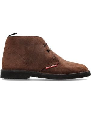 DSquared² Suede Ankle Boots - Brown