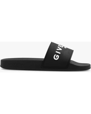 Givenchy Slides With Logo - White