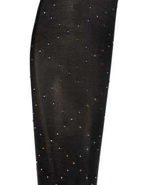 Heist Studios 'Crystal Cross' Stockings - Black