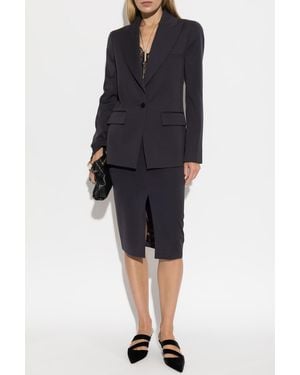 Balmain Wool Blazer With A Single Vent - Black
