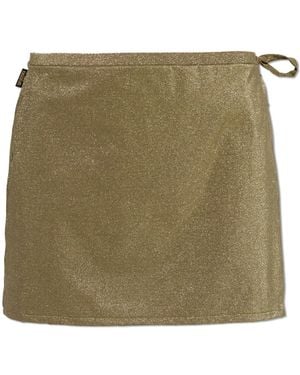 Moschino Short Pareo With Lurex Thread - Green