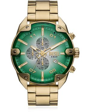 DIESEL Steel Watch "Spiked" - Green