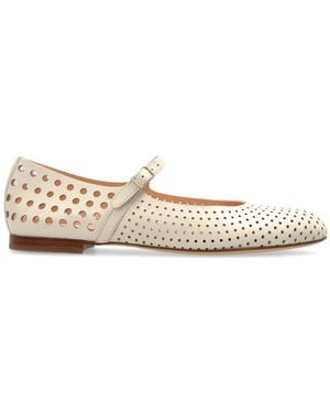 Agl Attilio Giusti Leombruni Leather Ballet Flats Milly - White