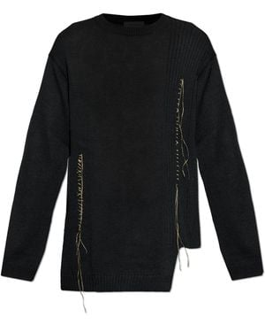 Yohji Yamamoto Asymmetrical Cut Jumper - Black