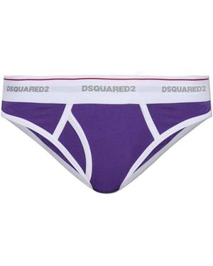 DSquared² Figs With Logo - Purple