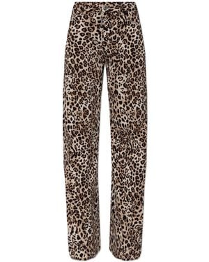 DSquared² Animal Print Trousers - Brown