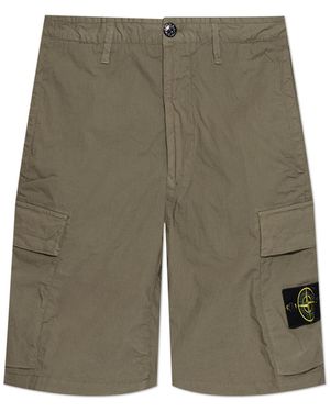 Stone Island Cargo Shorts - Green