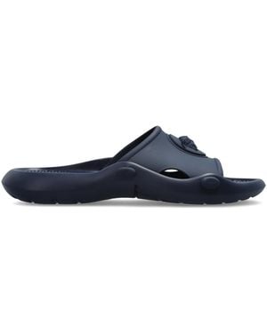 Versace Rubber Flip-Flops With Medusa Head - Blue