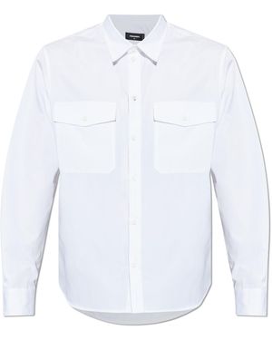DSquared² Shirt With Pockets - White