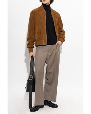 Ami Paris Wool Turtleneck Sweater - Brown