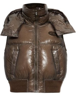 DIESEL Puffer Vest 'W-Peyt-Ssl-New-T1' - Brown