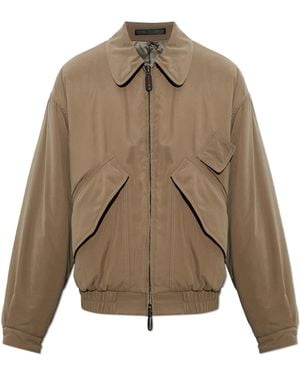 Giorgio Armani Insulated Jacket With Collar - Natural