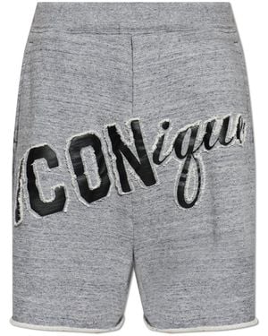 DSquared² Shorts With Logo - Grey