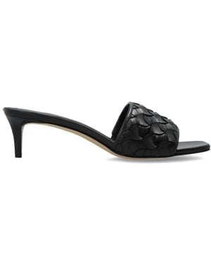 MICHAEL Michael Kors "Elyse" Heeled Mules - Black