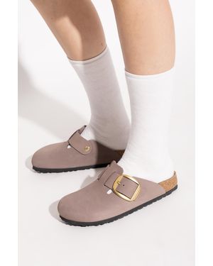 Birkenstock 'Boston Big Buckle' Clogs - White