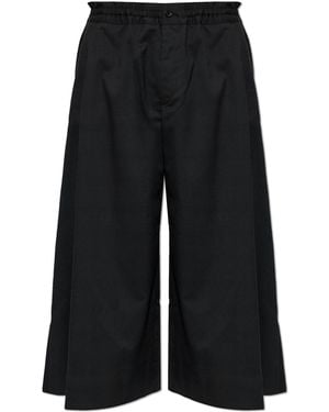 Comme des Garçons Trousers With Flared Legs - Black
