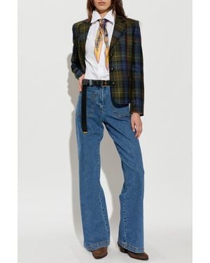 Etro Shirt Made From Mixed Fabrics - Blue