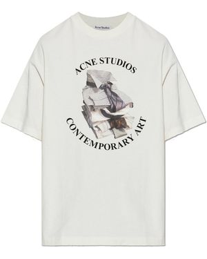 Acne Studios T-Shirt With Logo - White
