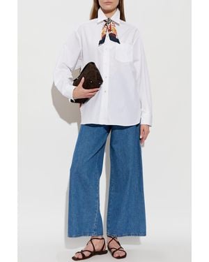 Etro Shirt Made Of Combined Fabrics - Blue