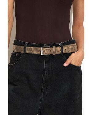 Maison Margiela Leather Belt - Black