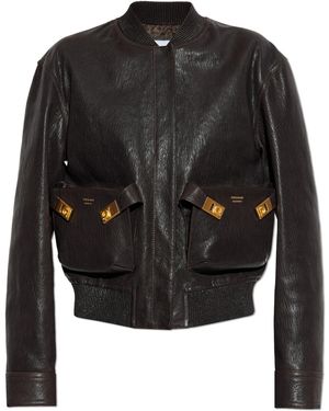 Ferragamo Leather Jacket - Black