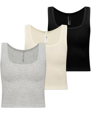 Skims Three-Pack Of Tops - Black