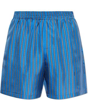 Versace Silk Shorts - Blue