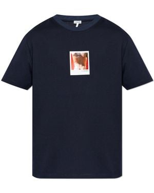 Loewe T-Shirt With Print - Blue